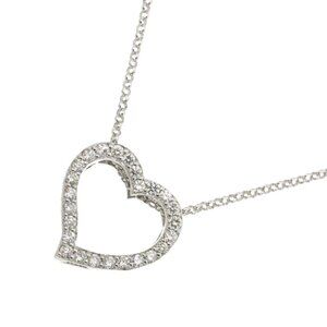Ponte Vecchio Diamond 0.37ct Heart Necklace 18K White Gold 750 90275759